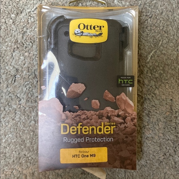 OTTERBOX DEFENDER SERIES Case for HTC One M9 Black (Black/Black) Otter Defender - Picture 9 of 10